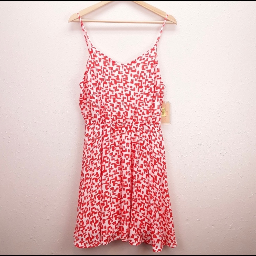 Orange and White Spring/ Easter Dress